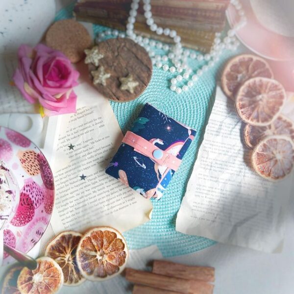 "Pretty Pegasus" 3 section Tea Wallet