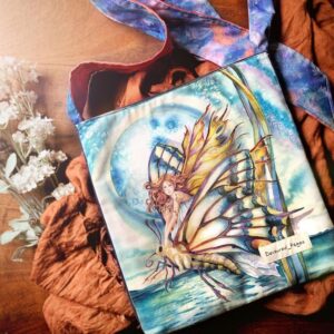 "Fairy Moonlight Butterfly" Book Bag (tie Handles)