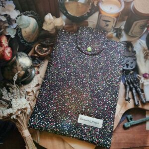 "Fairy Confetti" Standard booksleeve with clasp