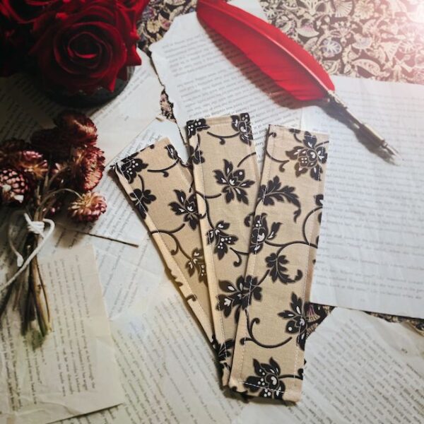 "Book Lingerie" Fabric Bookmark