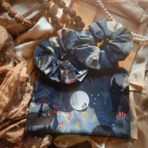 Big Bad Wolf Zip pouch and scrunchie set